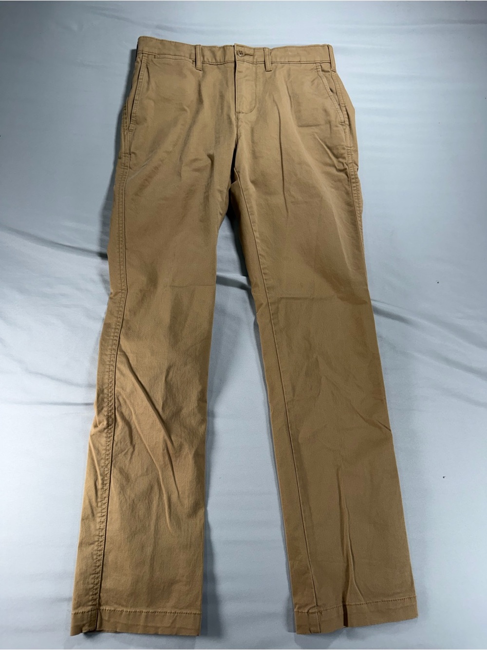 Cremieux Comfort Stretch Chino Pants Mens 28x30 Khaki Tan Flat Front #1049